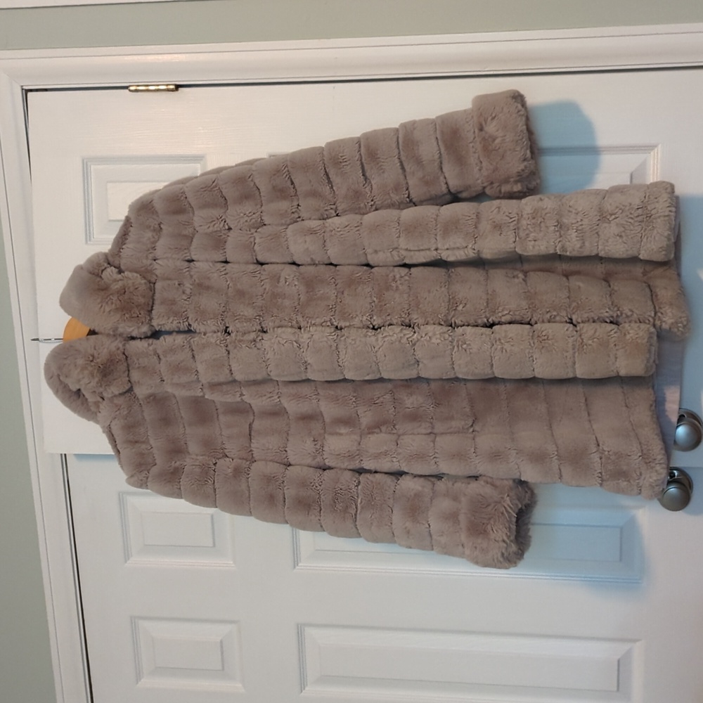 Grey Faux Fur Coat